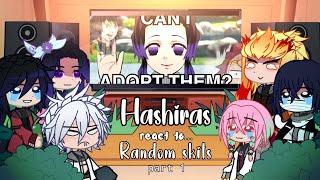 Hashiras React to Random skits ||| 01/?? ||| Kny-demon slayer ||| Gacha Reaction