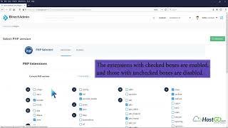 How to Enable or Disable PHP Extensions Using the CloudLinux Selector in DirectAdmin   HostGo