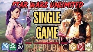 TWILIGHT OF THE REPUBLIC | QI'RA Command v HAN SOLO Aggression | Star Wars Unlimited | Single Game