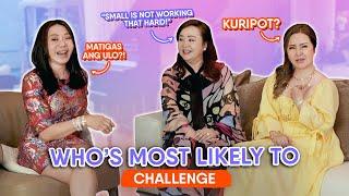 SINO ANG MAS CHALLENGE WITH ALICE  EDUARDO & SMALL LAUDE "KURIPOT? IMPULSIVE BUYER?!"|DR. VICKI BELO