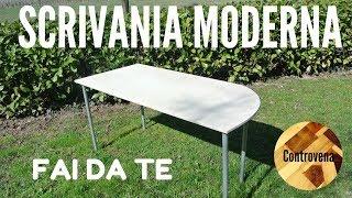 Scrivania design MODERNO (Wood DESK DIY)