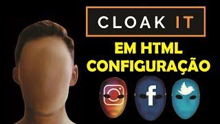 Cloaker para Facebook configuração e demonstração de todas as funções de um Cloak it em HTML