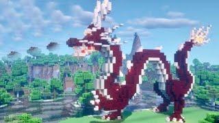 Minecraft: How to Build a Chinese Dragon! - Building Tutorial