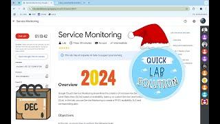 [2024] Service Monitoring| #qwiklabs | #coursera  | [With Explanation️]