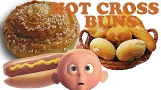 Hot Cross Buns Rhyme with lyrics | Rhyme with Buns and lyrics for Hot Cross Buns | yourchannelkids