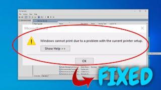 Fix windows cannot print due to problem with The Current printer setup microsoft word error |fixed