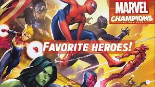 Favorite Heroes for MARVEL CHAMPIONS | Top 10 (or 17) for my playstyle