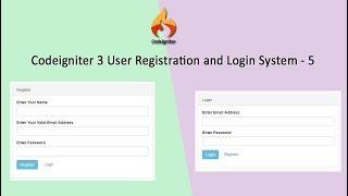 Codeigniter 3 User Registration and Login System - 5