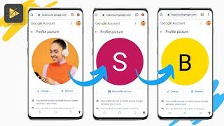 How to Add or Change Letter in Google Account Profile Picture 2022