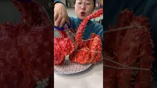 #Short#MokBang#AMSR#Japangirl#indian#Seafood Cute Girl Eat Very Big Giant Crab//Eating Show