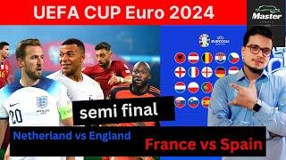 UEFA semi final 2024 | Spain vs France |England vs Netherland