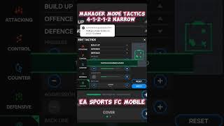 4-1-2-1-2 Narrow manager mode EA SPORTS FC MOBILE #fcmobile #eafcmobile #easports #apipgaming #short