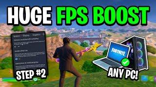 8 Quick Tips To BOOST FPS In Fortnite!   (Huge FPS Boost)