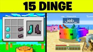 15 DINGE in MINECRAFT die nur PROFIS kennen!