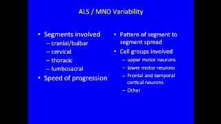 Overview of Amyotrophic Lateral Sclerosis