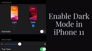 iPhone 11 How to enable DARK MODE iOS 13