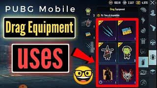 Pubg Mobile : how to use drag equipment stickers in pubg mobile