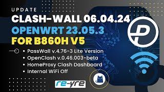 OpenWrt 23.05.3 Stable Clash-Wall 06.04.2024 For B860H V5 | REYRE-WRT