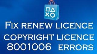 How to fix renew licence error PS3 - PlayStation Store 2018