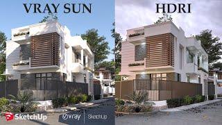 Vray Sun & HDRI For Sketchup