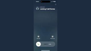 iOS 17.1 Incoming Call Screen iPhone 14 Pro Max Stock Dialer