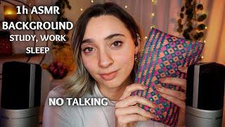 1h BACKGROUND ASMR TO STUDY, WORK, SLEEP | No talking Chiara ASMR