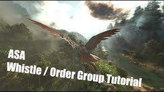 Tame Ordering Group / Whistle Group Tutorial | Ark Survival Ascended