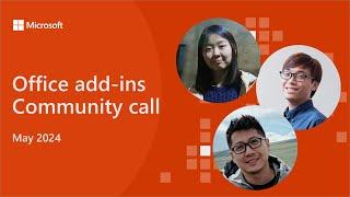 Office Add-ins community call – June 2024