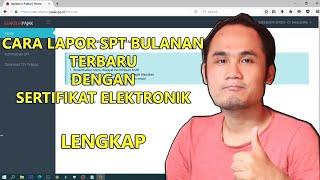 Tutorial Web Efaktur 2024 : Cara Lapor SPT bulanan PPN 1111 Nihil