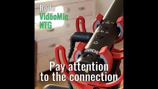 Rode VideoMic NTG : right connect it to a smartphone using a Rode SC1 extender