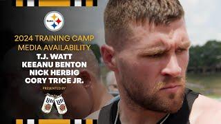 Training Camp Player Media Availability (July 31) | Pittsburgh Steelers