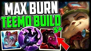 MAX BURN TEEMO (x6 Burn) How to Play Teemo Jungle & Carry Low Elo Season 14 - League of Legends