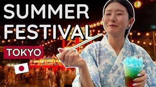 Summer in Japan  Local Summer Festival with STREET FOOD!!