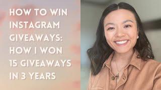 How to Win Instagram Giveaways // How I Win Giveaways // LA