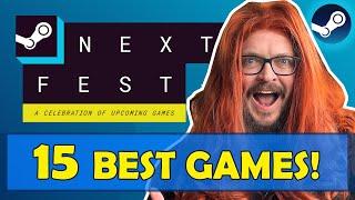 STEAM NEXT FEST - 15 Best Games To Try Right Now! | BEST DEMOS!