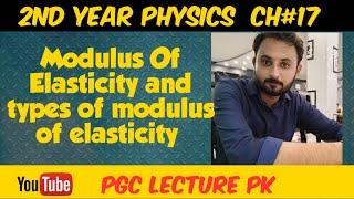 Modulus of elasticity | types of modulus of elasticity |