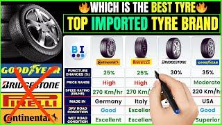 Best Car Tyre Brands 2025Continental vs Pirelli vs Bridgestone vs Goodyear | Top Tire Review