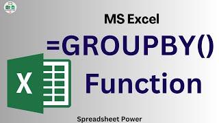 GROUPBY Function in Excel