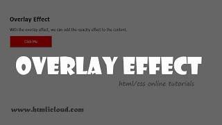 JOBKEY | Overlay effect using html/css