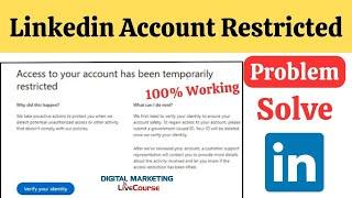 (100% Working) Linkedin Account Restricted  Problem Solve || DMLC || dmlivecourse
