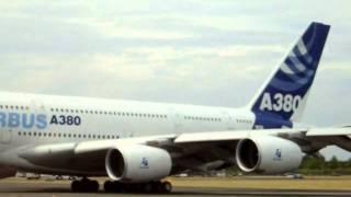 A380 take-off at Farnborough 2010