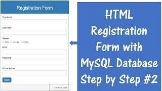 How to Connect HTML Form with MySQL Database using PHP