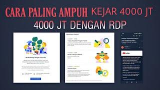 4000 JAM TAYANG DENGAN RDP | CARA KEJAR JAM TAYANG DENGAN RDP