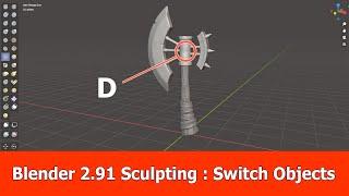 Blender 2.91 New Sculpting Features : Switch Objects