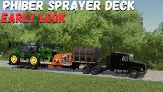 EARLY LOOK PHIBER SPRAYER DECK TRAILER | Farming Simulator 22