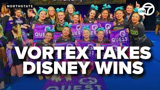 Vortex cheer team triumphs at Disney World competition with three first-place wins