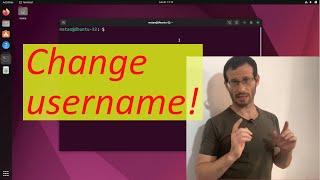 How to change username in Ubuntu 22.04