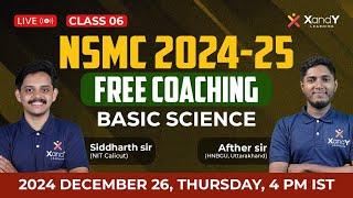 NSMC Free Coaching 2024-25 | Grade 6 | Basic Science #nsmc #freecoaching #basicscience