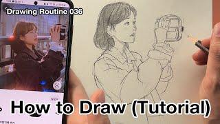 How to sketch a Girl (Drawing Tutorial)