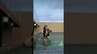 tiktok cewek cantik seksi di kolam renang | tiktok tembem